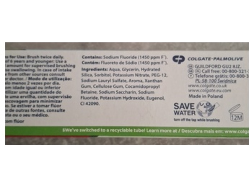 Colgate Fluoride Sensifoam Toothpaste, Whitening, 75 mL