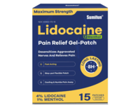Sumifun Lidocaine Pain Relief Gel Patch, Menthol, 15 Count - Image 2