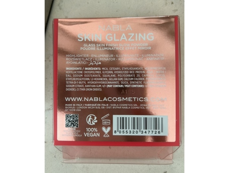 Nabla Skin Glazing Pressed Highlighter, Ozone, 6.5 g