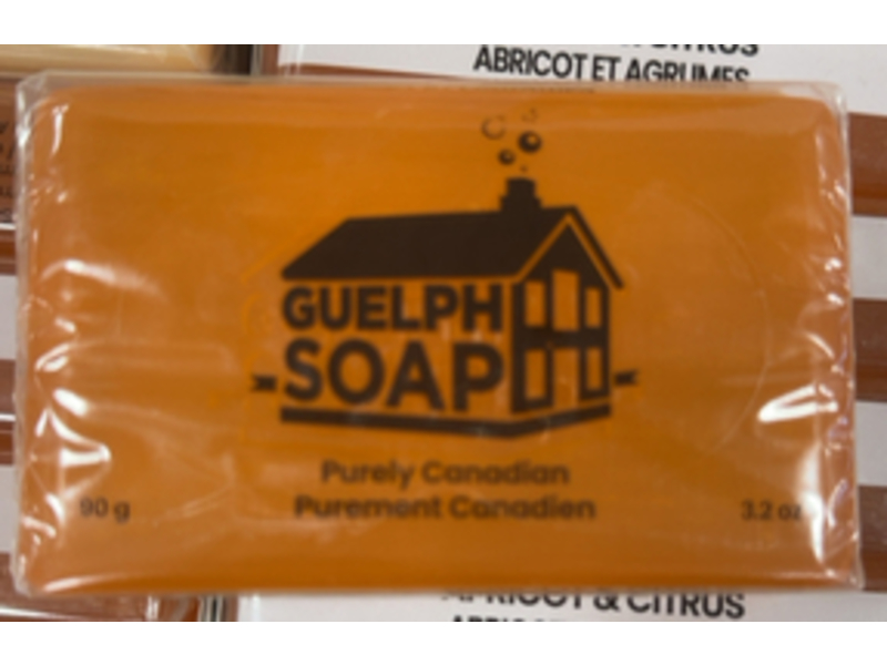 Guelph Soap Apricot & Citrus Bar Soap, 3.2 oz/90 g