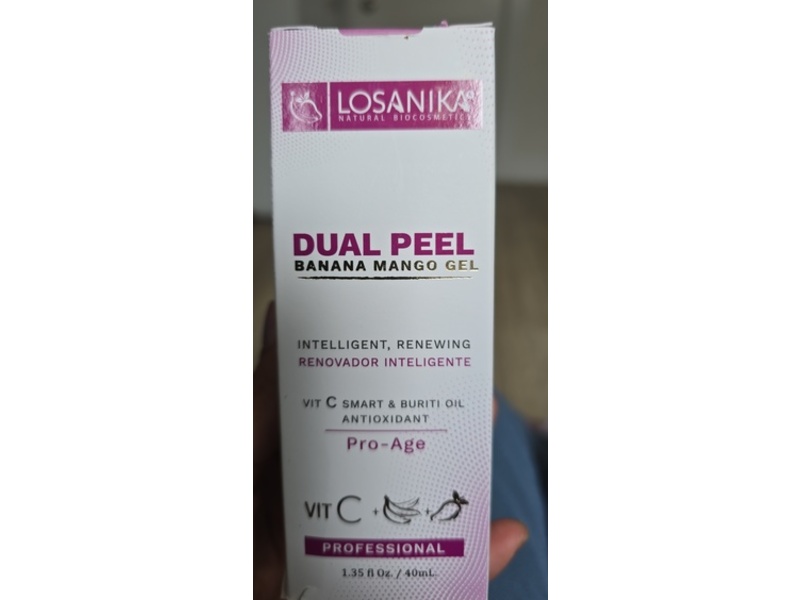 Losanika Dual Peel Banana Mango Gel, 1.35 fl oz/40 mL