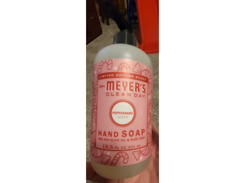 Mrs. Meyer's Clean Day Hand Soap, Peppermint Scent, 12.5 fl oz/370 mL