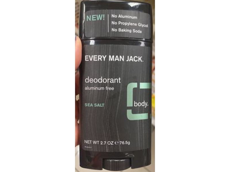 Every Man Jack Deodorant, Sea Salt, 2.7 oz/76.5 g