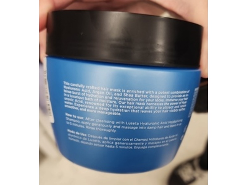 Luseta Hair Mask, Hyaluronic Acid, 16.9 fl oz/500 mL