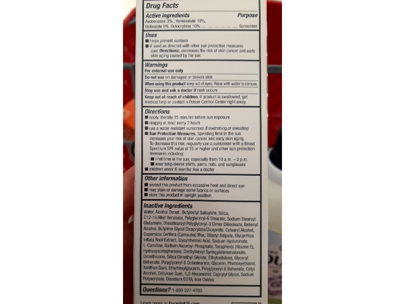 Eucerin Age Defense Tinted Sunscreen Lotion, SPF 50, 2.5 fl oz/75 mL