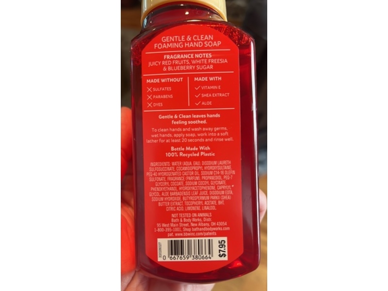 Bath & Body Works Gentle & Clean Foaming Hand Soap, Gingham, 8.75 fl oz/259 mL