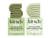 Kitsch Clarifying Solid Shampoo & Conditioner Bar Set, Tea Tree & Mint - thumbnail 1