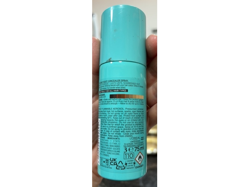 L'Oréal Magic Magic Retouch Instant Root Concealer Spray, Dark Brown, 75 mL