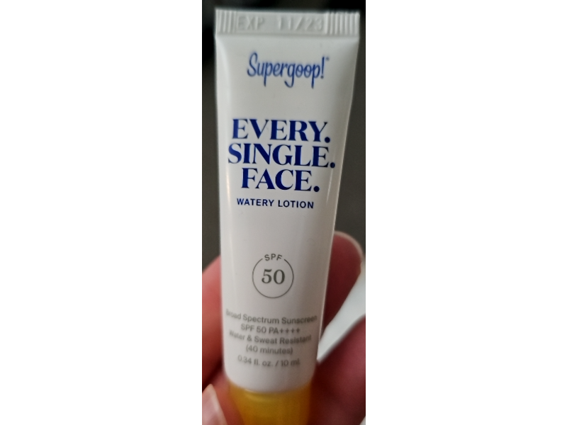 Supergoop Every Single Face Watery Lotion, SPF 50, 0.34 fl oz/10 mL