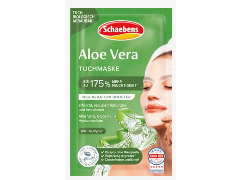 Schaebens Sheet Mask, Aloe Vera, 1 Count
