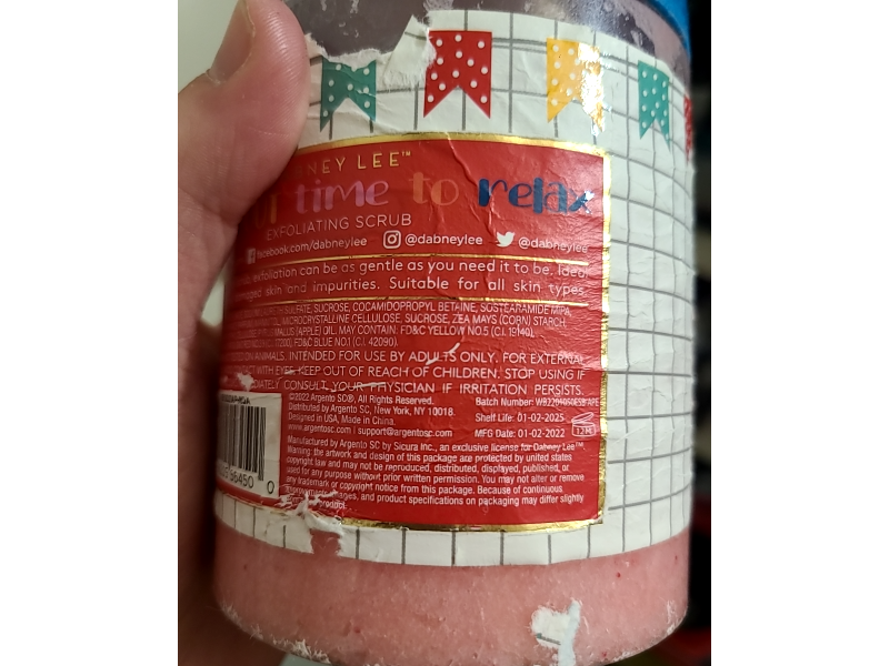 Dabney Lee School's Out Time To Relax Exfoliating Scrub, Apple Scented, 24 oz/690 g