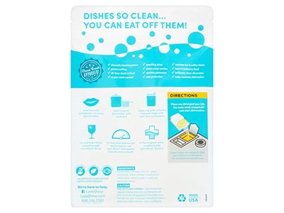 Lemi Shine Dishwashing Detergent, 25 Pacs Ingredients and