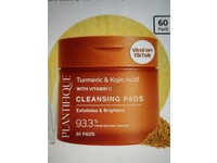 Plantifique Turmeric & Kojic Acid Cleansing Pads, Vitamin C, 60 Count - thumbnail 2