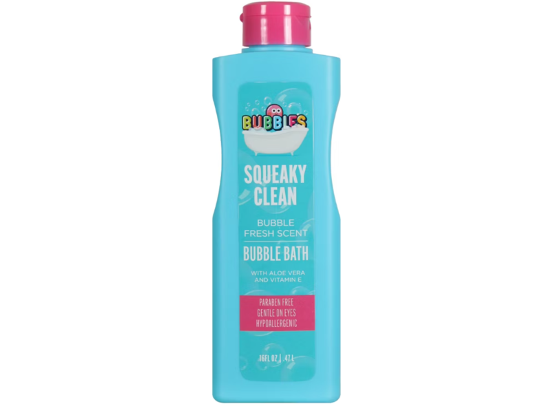 Bubbles Squeaky Clean Bubble Bath, Fresh Scent, 16 fl oz/473 mL