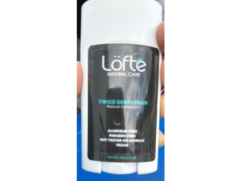 Lofte Natural Care Twice Gentlemen Natural Deodorant, 2.5 oz/75 g