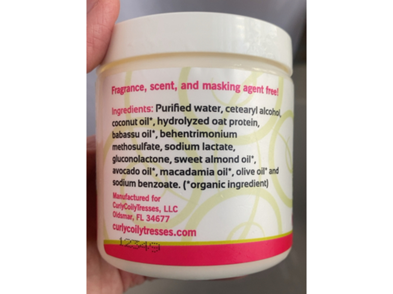 Curly Coily Tresses Nourish Treatment, 8 fl oz/236.5 mL