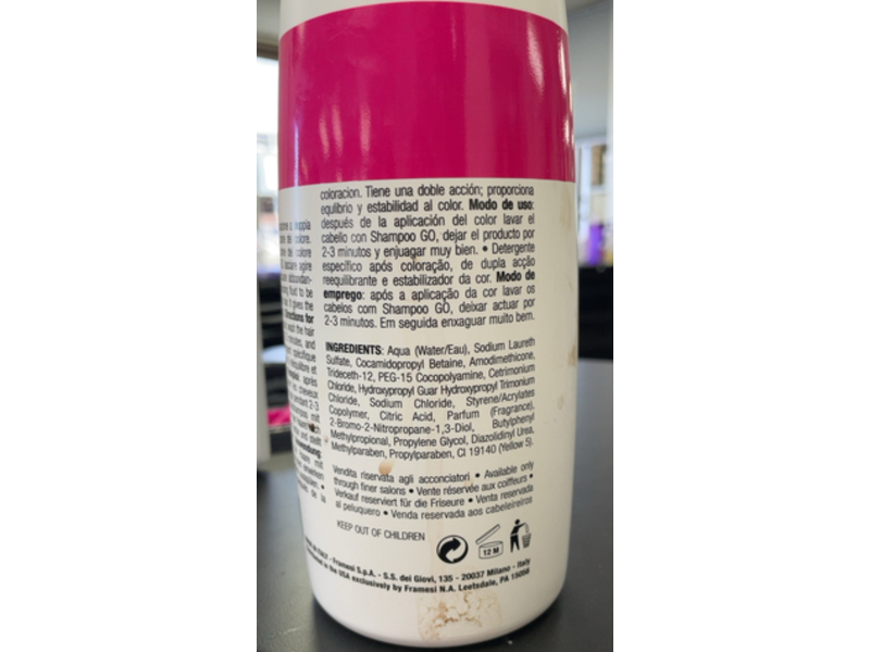 Framesi Color Method After Color Shampoo, 33.8 fl oz/1000 mL