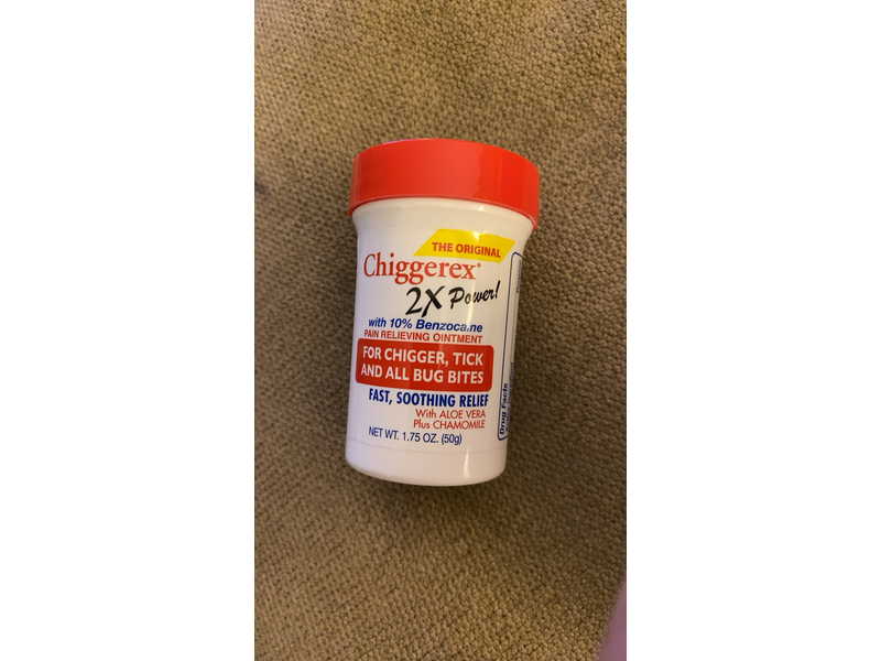 Chiggerex Medicated Ointment, Aloe Vera + Chamomile, 1.75 oz/50 g