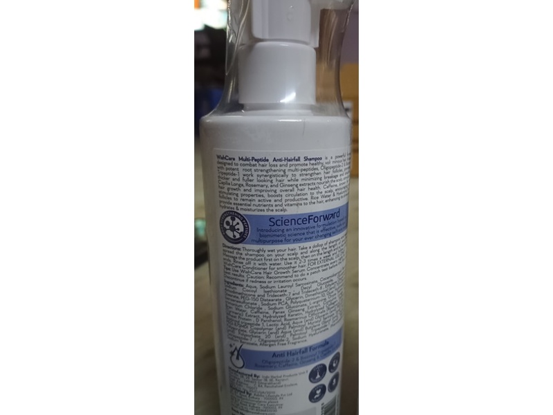 WishCare Multi Peptide Anti Hairfall Shampoo, 250 mL