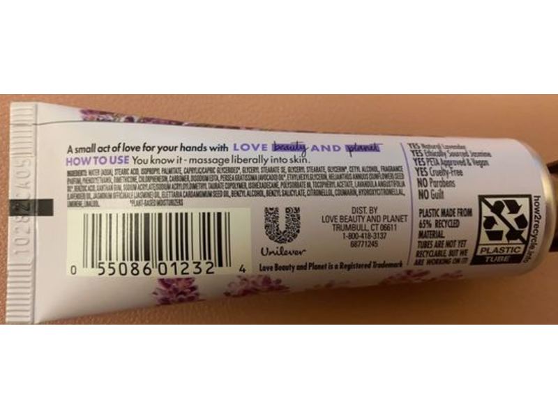 Love Beauty & Planet Hand Lotion, Lavender & Chamomile Tea, 1 oz/30 mL