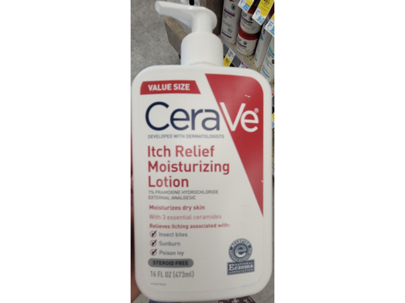 CeraVe Itch Relief Moisturizing Lotion, 16 fl oz/473 mL