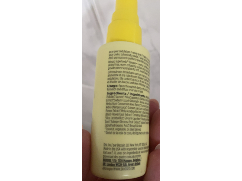Briogeo Superfoods Soft Wave Texture Spray, Banana + Coconut, 1.75 fl oz/51 mL