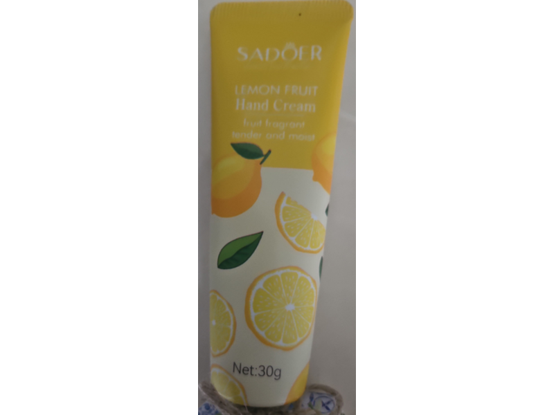 Sadoer Lemon Fruit Hand Cream, 30 g, Pack Of 30