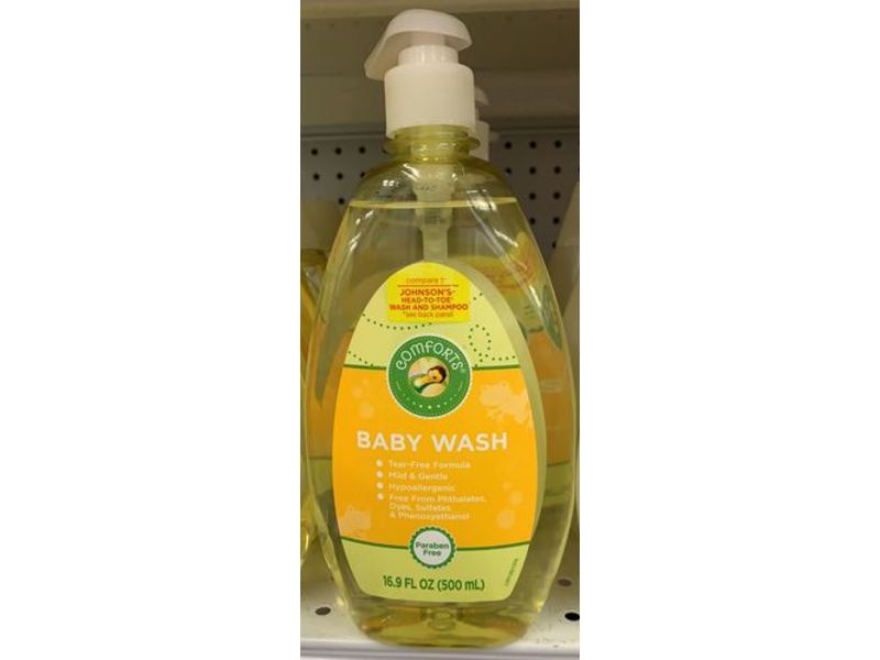 Kroger Comforts Baby Wash, Paraben Free, 16.9 fl oz/500 mL