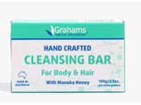 Grahams Natural Alternatives Hand Crafted Cleansing Bar with Manuka Honey, 3.5 oz/100 g - Image 2