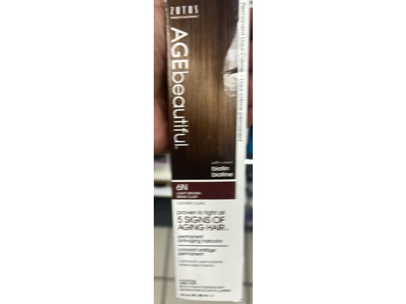 AGE beautiful Permanent Hair Color, 6N Light Brown, 2 fl oz/60 mL