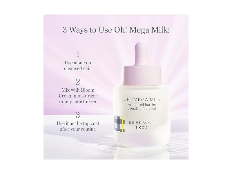 Beekman 1802 Oh! Mega Milk Fermented Barrier Boosting Facial Oil, 0.5 fl oz