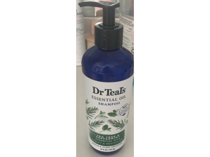 Dr Teal's Essential Oil Shampoo, Tea Tree & Peppermint, 16 fl oz/473 mL