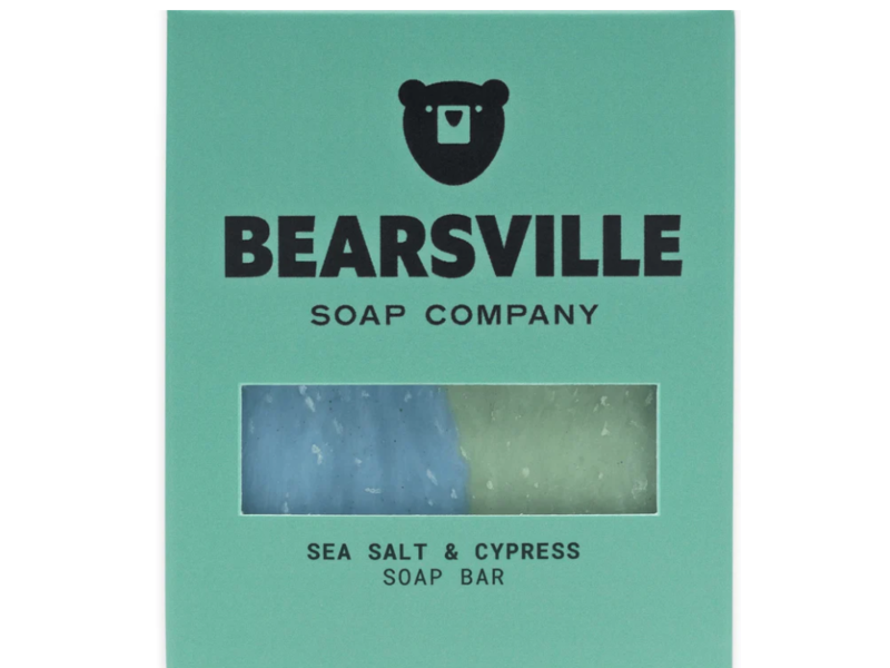 Bearsville Soap Bar, Sea Salt & Cypress, 5 oz