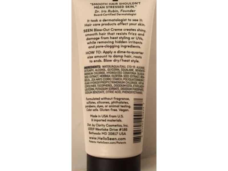 SEEN Blow-Out Creme, Fragrance Free, 2 fl oz