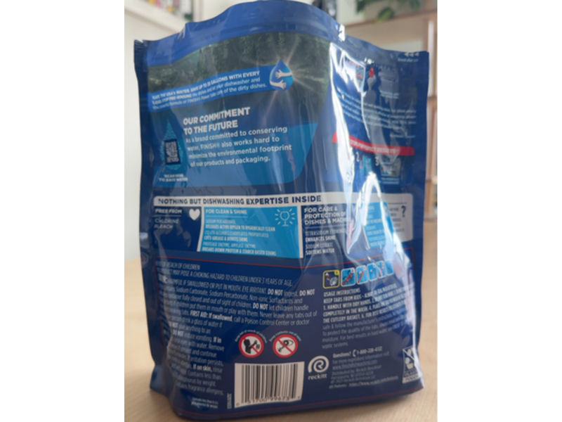 Finish Powerball Power Dishwasher Detergent, 30.8 oz/1 L, 76 Tabs