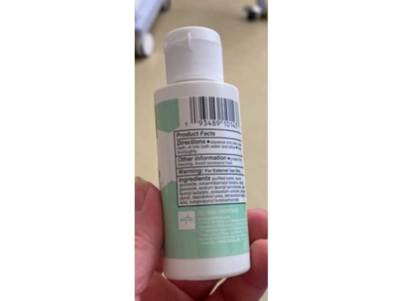 Medline Remedy Baby Shampoo & Body Wash, Unscented, 2 fl oz/59 mL