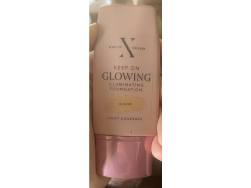 Makeup Gallery Keep On Glowing Illuminating Foundation, 6 Olive, 30 mL