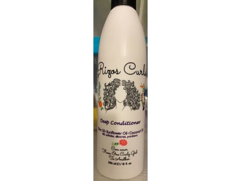 Rizos Curls Deep Conditioner, Olive Oil, Sunflower Oil, Coconut Oil, 10 fl oz/296 mL