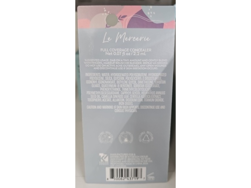 Le Mercerie Flawless Finish Full-Coverage Concealer, 114, 0.07 fl oz/2.2 mL