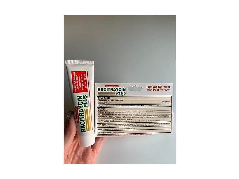 Feulover Bacitraycin First Aid Antibiotic Fast Pai Relief, 1 oz/28 g