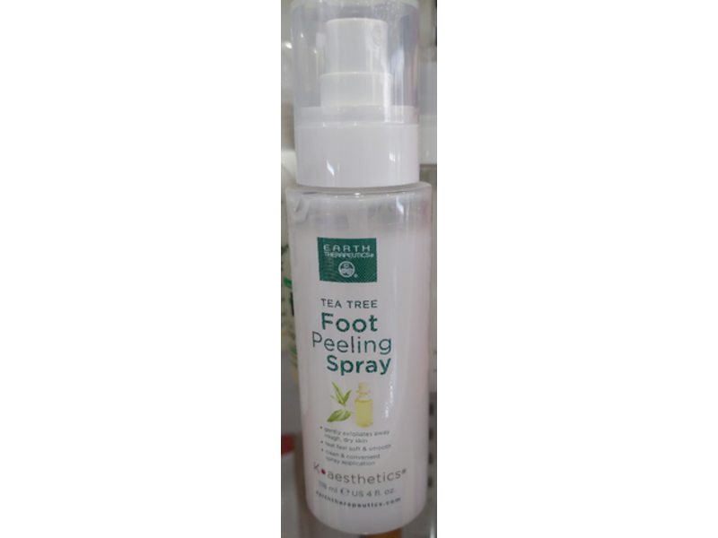Earth Therapeutics Foot Peeling Spray, Tea Tree, 4 fl oz/118 mL