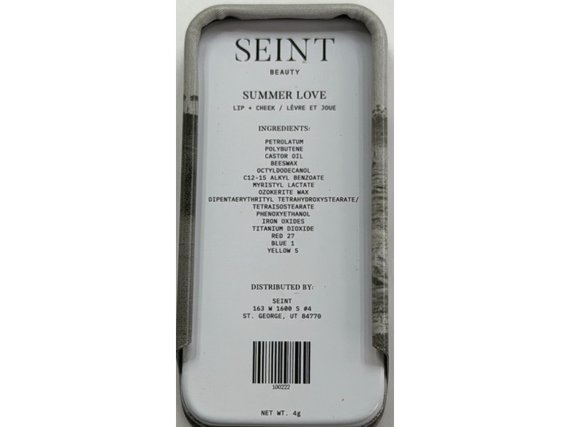 Seint Beauty Lip & Cheek, Summer Love, 4g