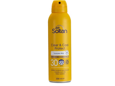 Boots Soltan Clear & Cool Protect Suncare Mist, SPF 30, 200 mL