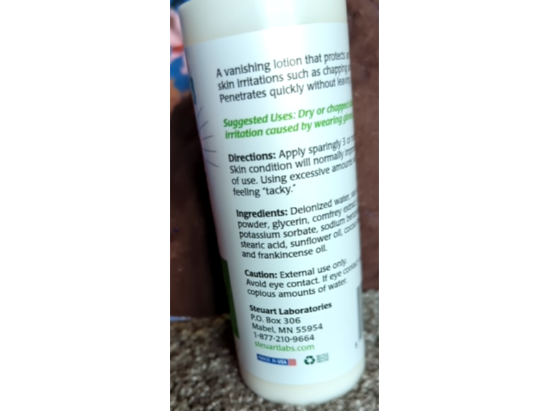 Steuart's Skin Care Plus Relief Lotion, 8 oz