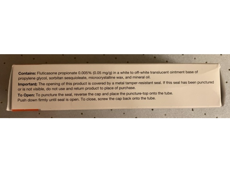 Fluticasone Propionate Ointment, 0.005%, 30 g, Cosette Pharmaceuticals (Rx)