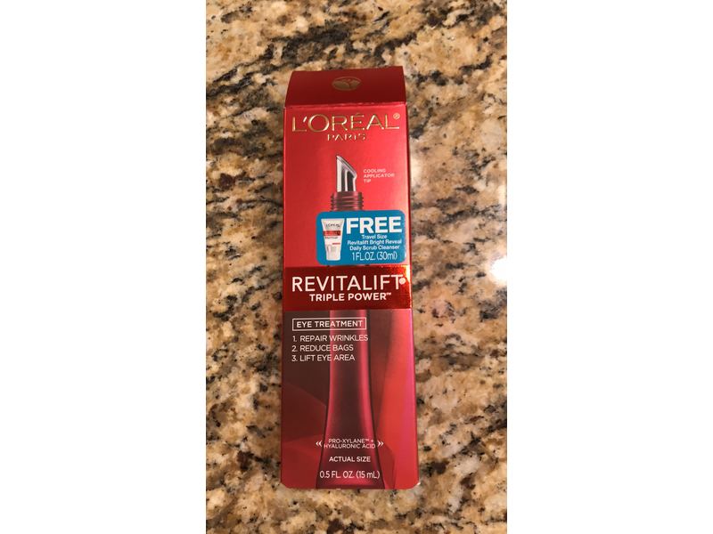L'Oreal Paris Revitalift Triple Power Eye Treatment, 0.5 fl oz