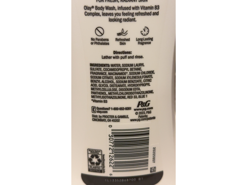 Olay Body Wash, Passion Flower & Sweet Grape, 23.6 fl oz/700 mL