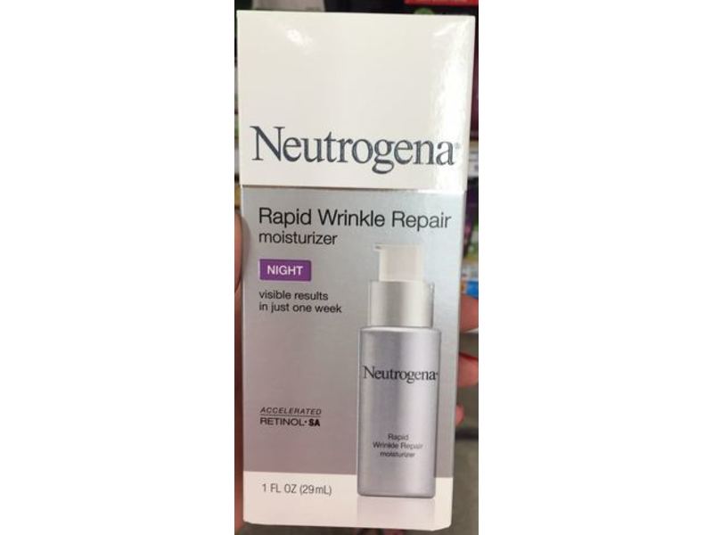 Neutrogena Rapid Wrinkle Repair Night Moisturizer, Night, 1 fl oz/29 mL
