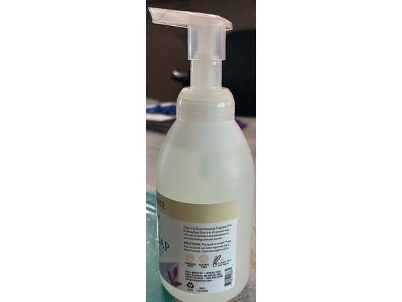 Ginger Lily Farms Foaming Hand Soap, Fragrance-Free, 20 fl oz/591 mL
