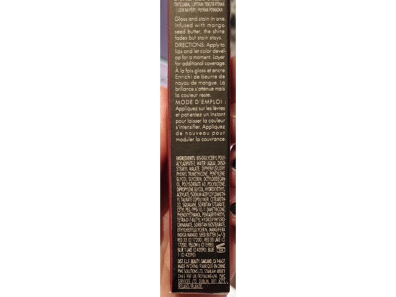 e.l.f. Glossy Lip Stain, Berry Queen, 0.1 fl oz/3 mL